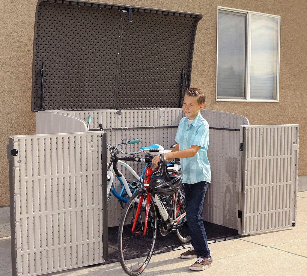 Descubre cómo este arcón se convertirá en el armario ideal para tus bicicletas al aire Libre - Lifetime