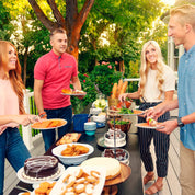 Mesa dobrável retangular preta 183 x 76 x 73 cm - 92126