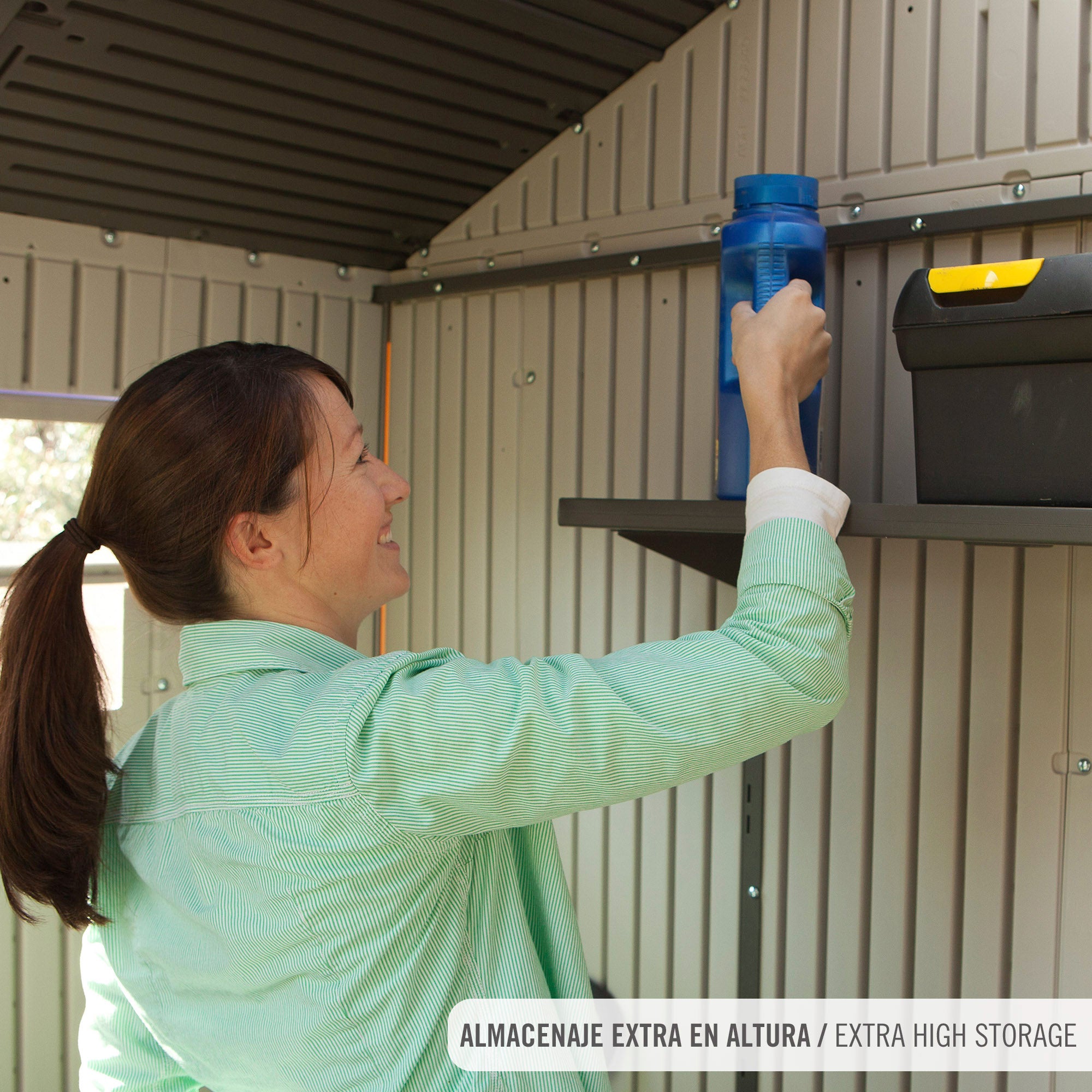 Galpão de jardim com piso e janelas 4,4 m² - 92317