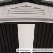 Galpão de jardim com piso e janelas 4,4 m² - 92317