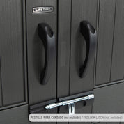 Galpão de jardim com piso e janelas 5,9 m² - 92318