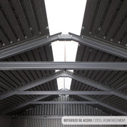 Galpão de jardim com piso e janelas 5,9 m² - 92318