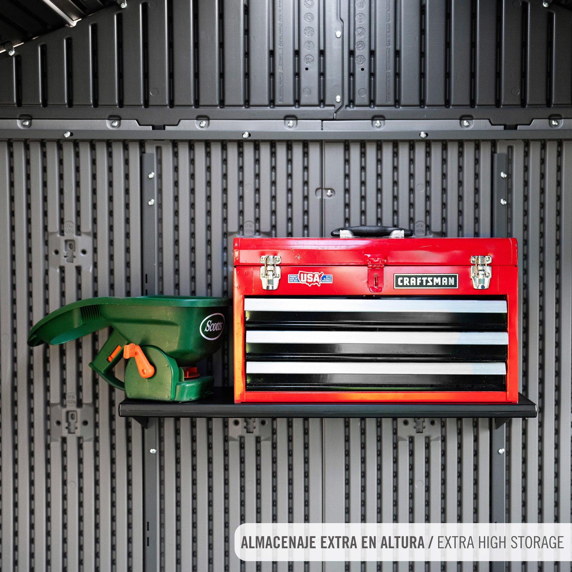 Galpão de jardim com piso e janelas 7,8 m² - 92319