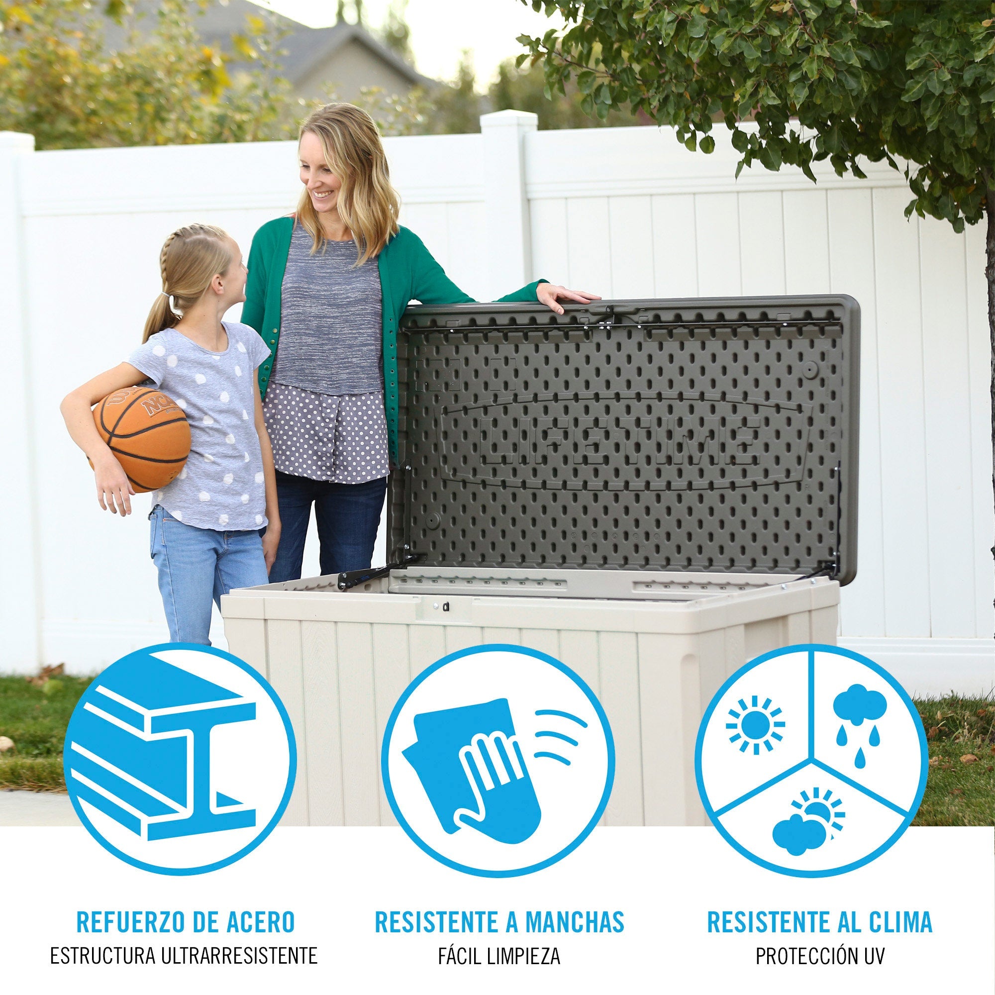 Arcón exterior crema 440 l - 92304 - Lifetime