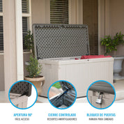 Arcón exterior crema 440 l - 92304 - Lifetime