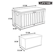 Arcón exterior crema 440 l - 92304 - Lifetime