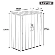 Armario exterior vertical Rough Cut 1.500 l - 92315 - Lifetime