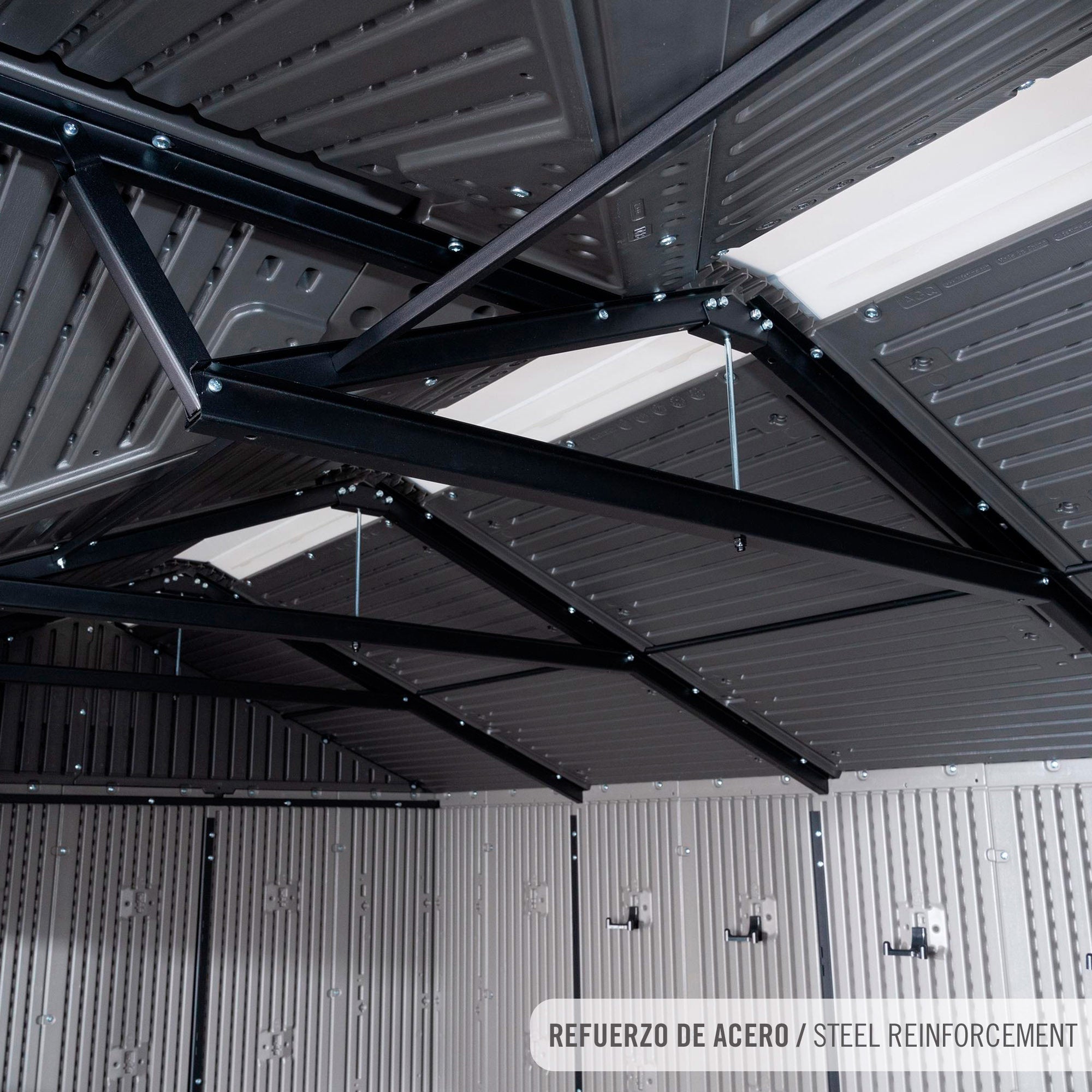 Caseta de jardín horizontal con suelo y ventana 7,6 m² - 92323 - Lifetime