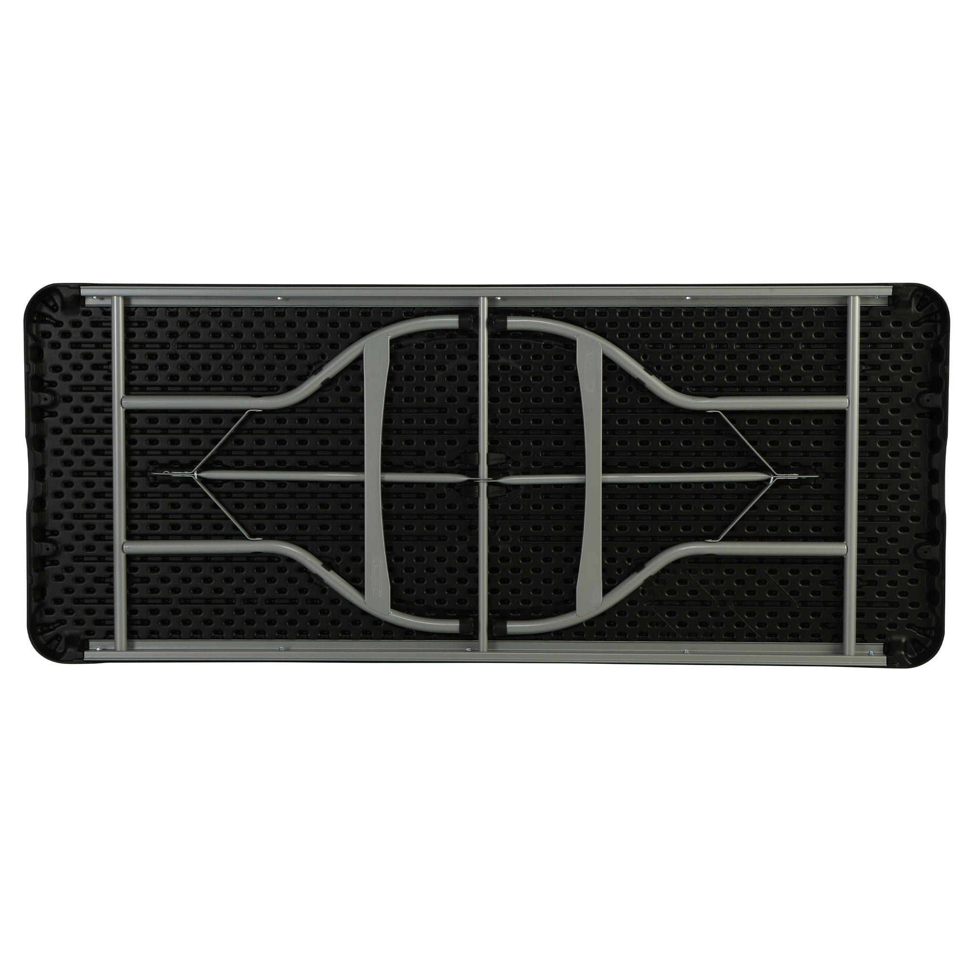 Pack mesa plegable 182x76 cm + 6 sillas plegables color negro - Lifetime