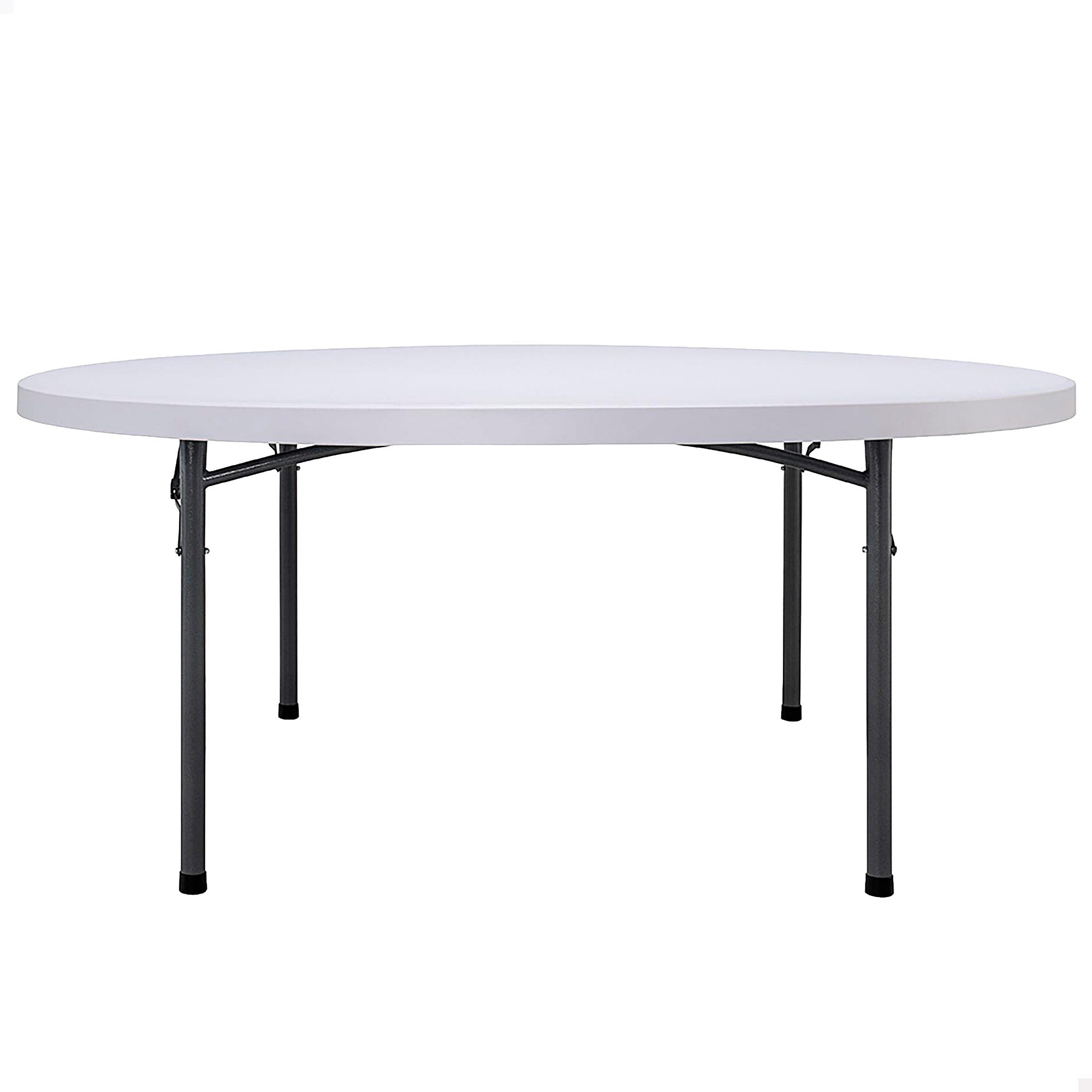 PEAKFORM Mesa redonda patas plegables blanca Ø180x74 cm - Lifetime