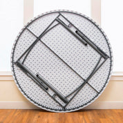 PEAKFORM Mesa redonda patas plegables blanca Ø180x74 cm - Lifetime