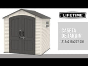 Galpão de jardim com piso e janelas 4,4 m² - 92317