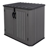 Baú para exterior cinza de corte áspero - 92311