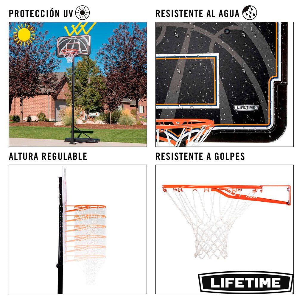 Canasta de baloncesto altura regulable - 229/305 cm - 92404 - Lifetime