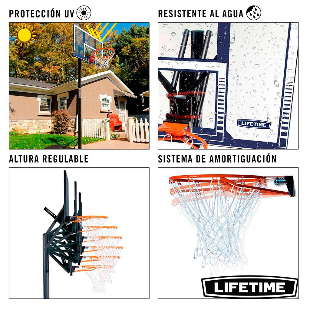 Canasta de baloncesto Slam-It altura regulable - 244/305 cm - 92401 - Lifetime