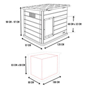 Caseta para perro gris 738 l - 92314 - Lifetime