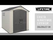 Abrigo de jardim com piso e janela 3,9 m2 - 92305