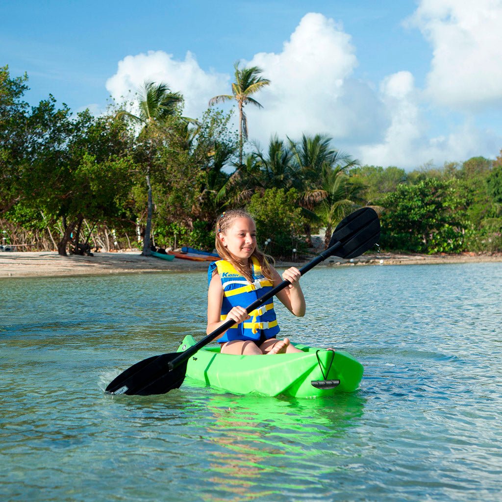 Kayak rígido juvenil verde con remo +5A - 92407 - Lifetime