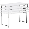 Mesa plegable ajustable en altura blanco - 122 x 61 x 56-91 cm - 92100 - Lifetime