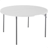 Mesa redonda dobrável branca - Ø122 x 74 cm - 92106